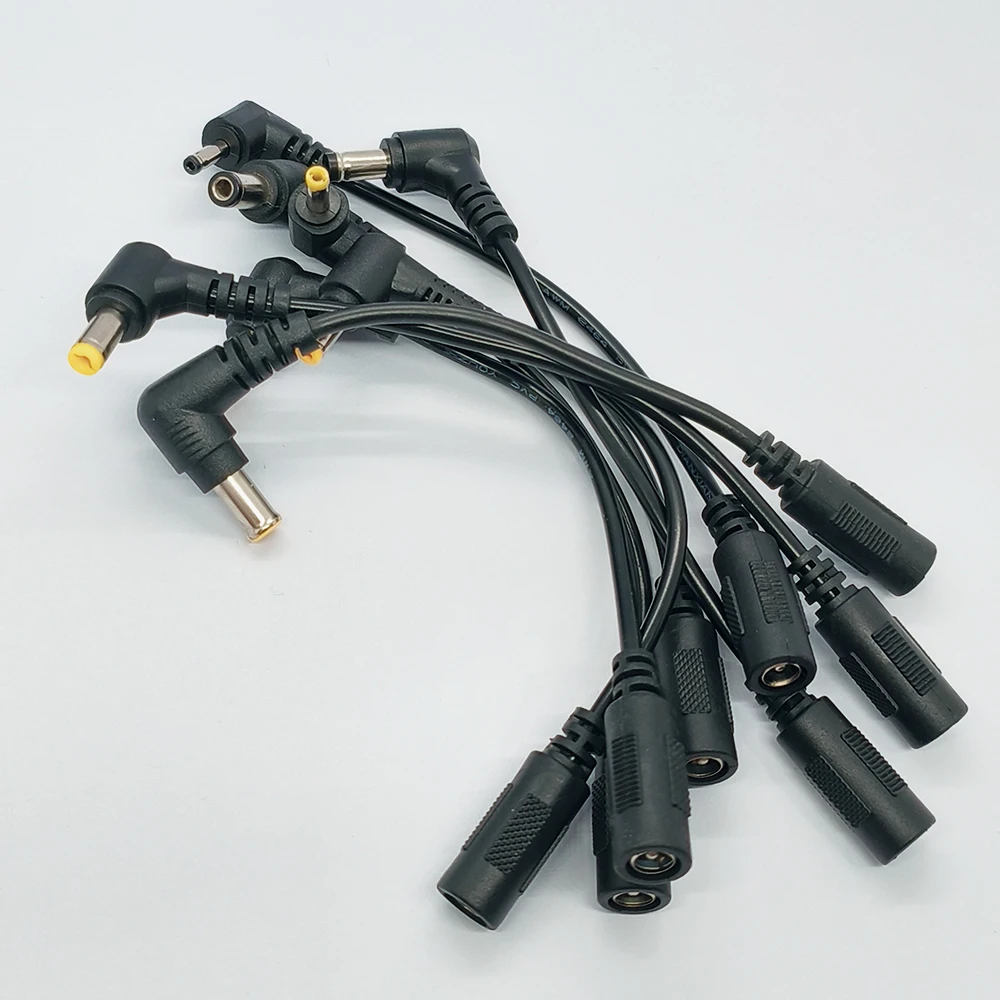 2 Stück DC-Stromadapter-Stecker L-förmig 5.5*2.1/2.5 Buchse auf Stecker Winkelstecker 3.5*1.35 4.0*1.7 4.8*1.7 5.0*3.0 5.5*1.7 6.3*3.0 – Detail 5