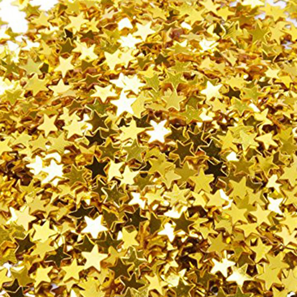 6000pcs 6mm Star Confetti Glitter Metallic Foil Stars Table Confetti for Party Wedding Festival Decorations DIY Craft(Golden)