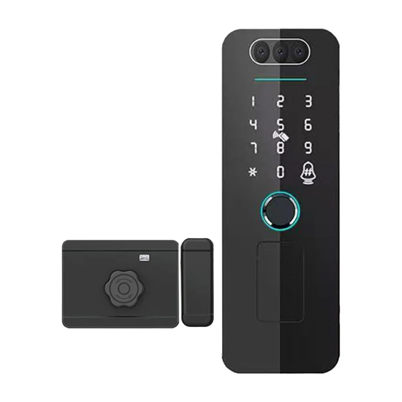 A92Z Tuya Fingerprint RFID Card Password Smart Wifi Door Lock APP Control Face Recognition Waterproof