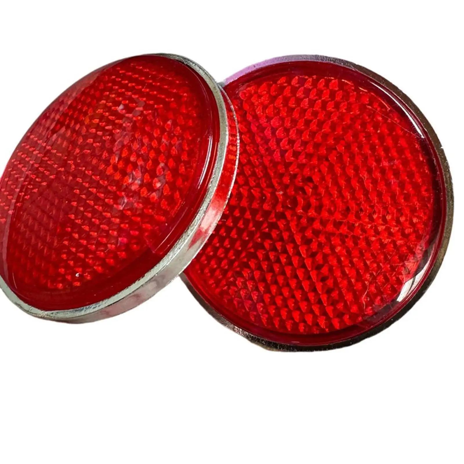 Picture 4: Professional Red Reflective Warning Reflector Durable Safety Mirror for Motorcycle Cycling Accessory