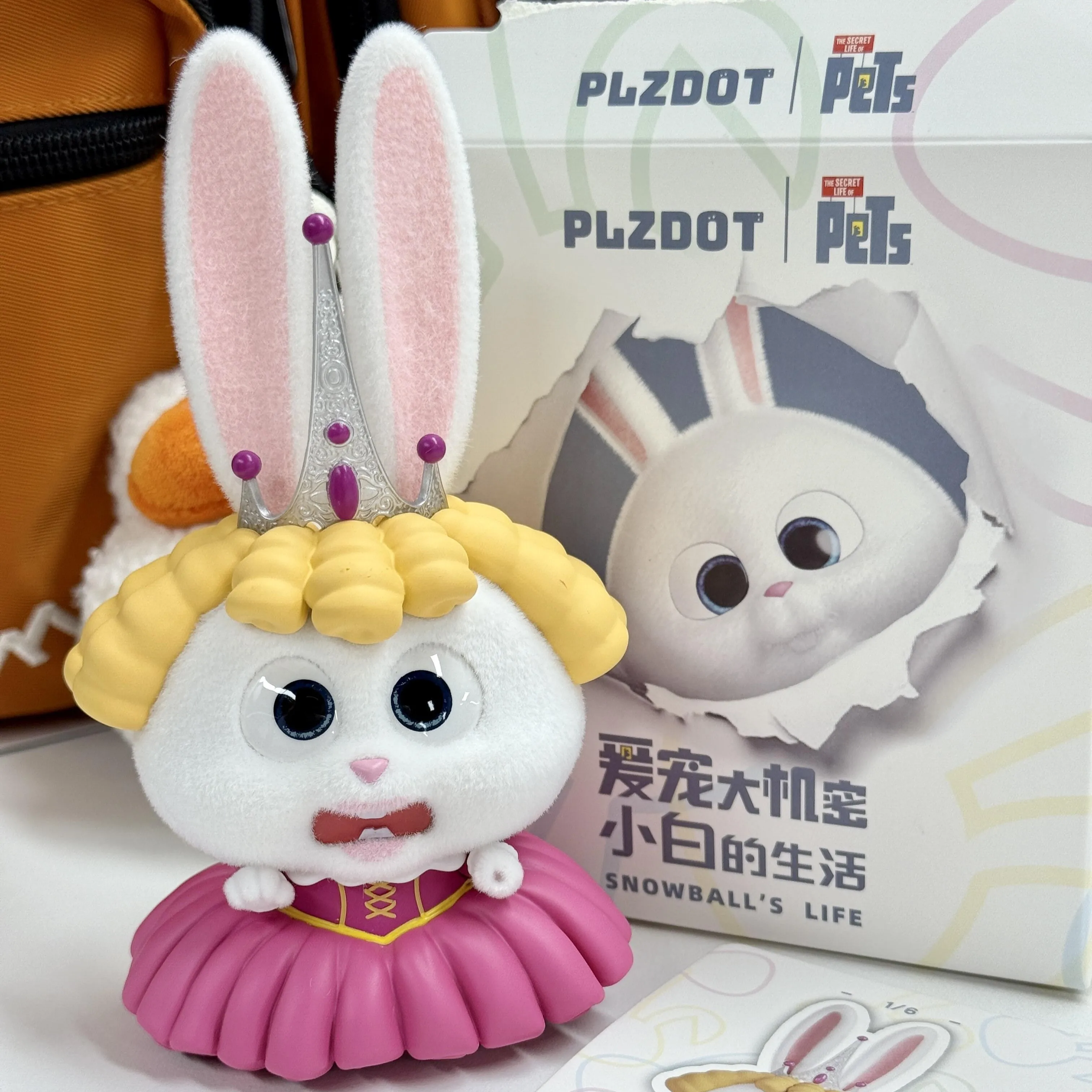 (op voorraad) PLZDOT Het geheime leven van huisdieren Sneeuwballen leven Blind Box Figuur Konijn Boss Collectible Model Toy Officieel cadeau