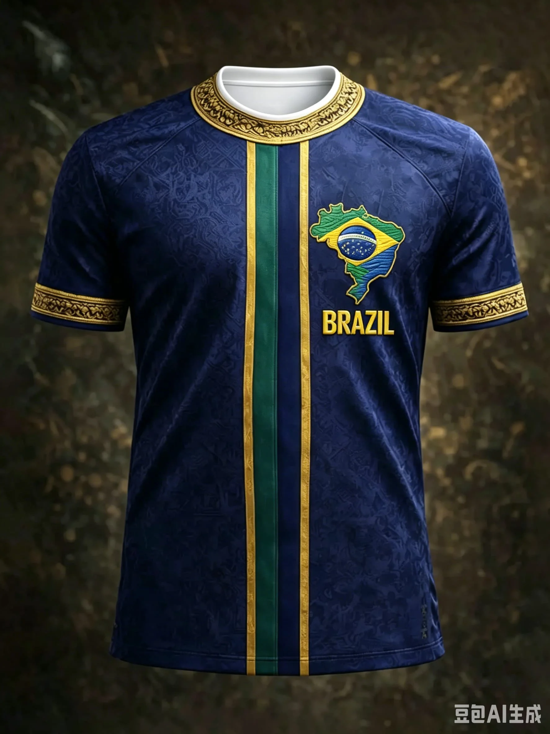 Brasilien Erlöser Christus Muster T-Shirt für Herren Kindergrößen Fußballtrikot T-Shirt Retro Team Fan Freizeitkleidung Fußballtrikot – Detail 5