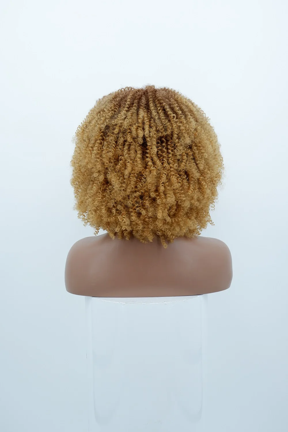 Hz cabelo curto afro kinky encaracolado peruca para preto feminino cosplay loira perucas naturais sintéticas africano sem cola resistente ao calor