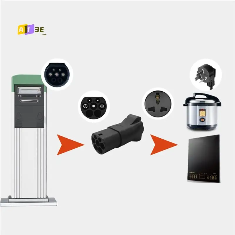 

A03E-Car TYPE2 Вилка преобразователя зарядной пали Розетка для зарядки ЕС