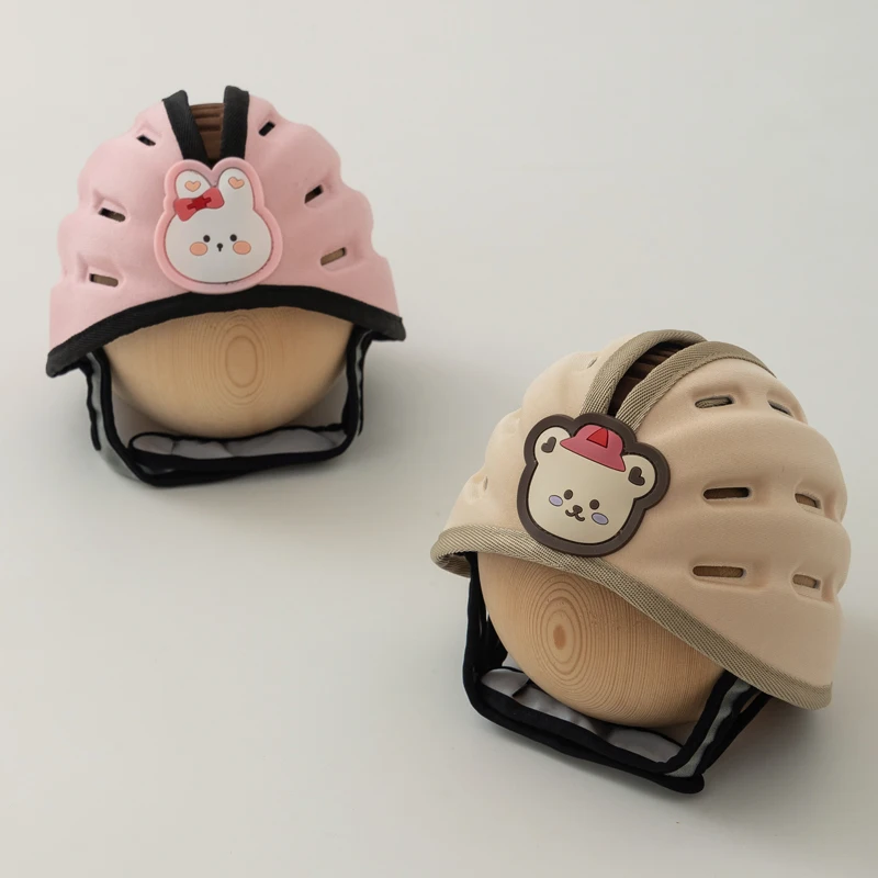 Cute Baby Head Protector Infant Helmet Learn to Walk Toddler Safety Products Bear Bunny Kids Safety Helmet for Play Cycling