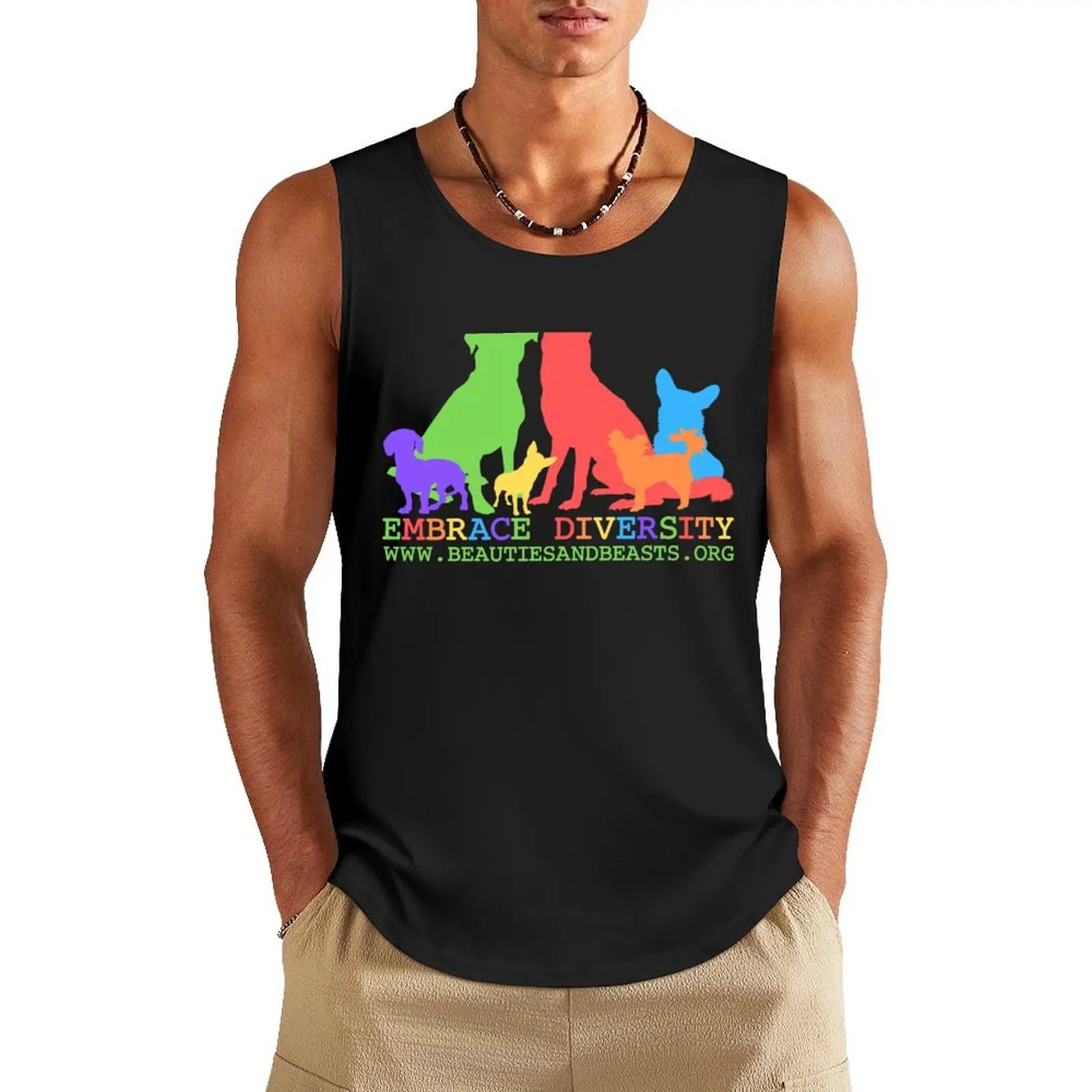 Embrace Diversity Tank Top anime t-shirts bodybuilding t shirt T-shirt sports