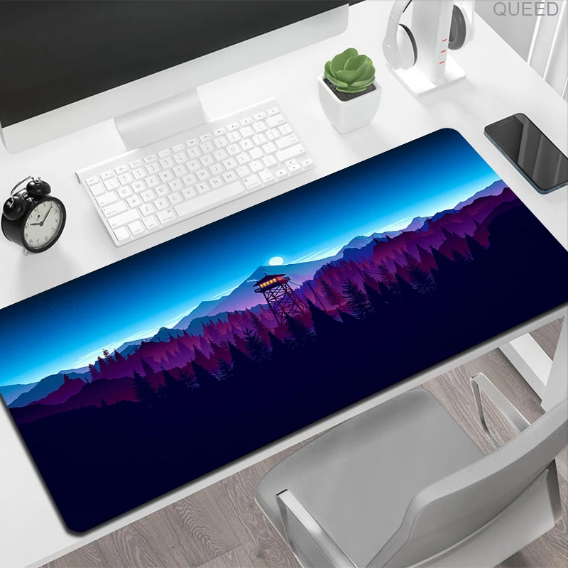 Laptop Keyboard Gaming Mats Mause Ped Forest Trees Xxl Mouse Pad Gamer Black Mousepad Computer Tables Desk Mat PC Office Carpet