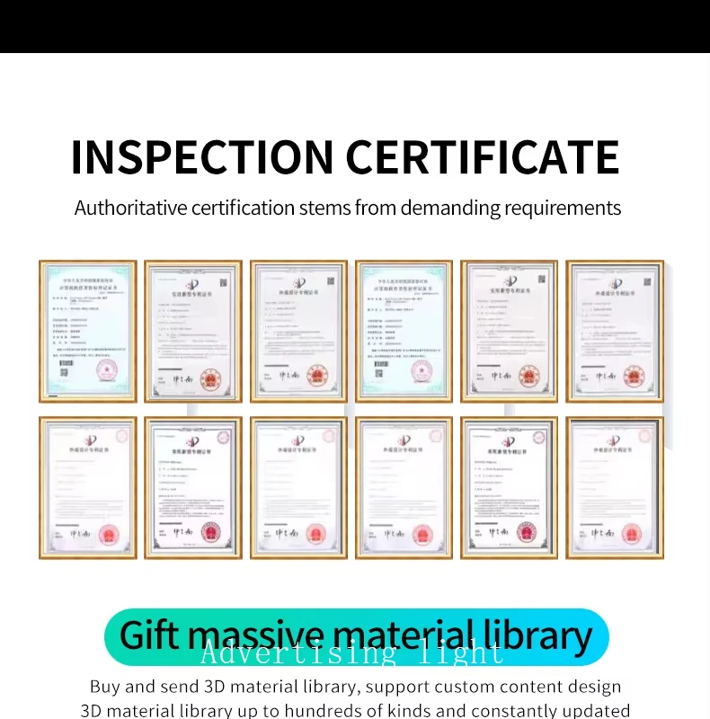 56 سنتيمتر ثلاثية الأبعاد مروحة الإسقاط المجسم واي فاي 624 المصابيح شعار الثلاثية الأبعاد ضوء لاعب 2000*624 القرار مخزن بار أضواء الإعلان