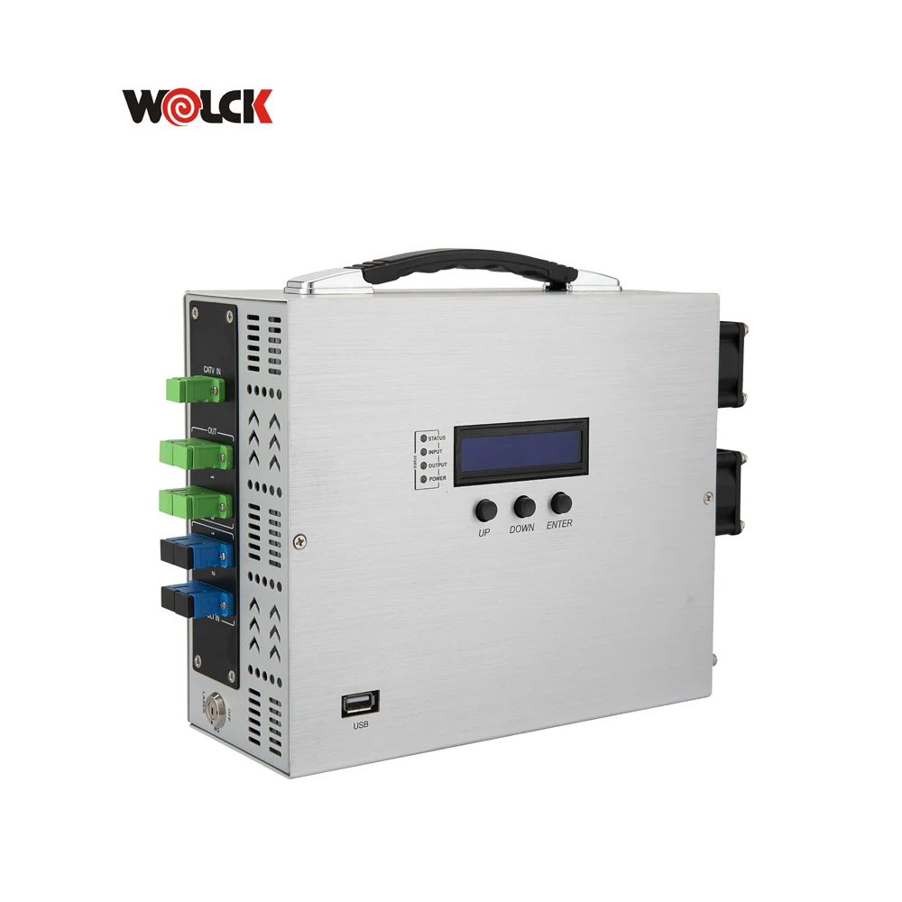 Wolck Manufacturer Price 1550nm CATV Fiber Optical Amplifier 16db 22dbm WDM de 4 Port 8 Puertos Mini EDFA