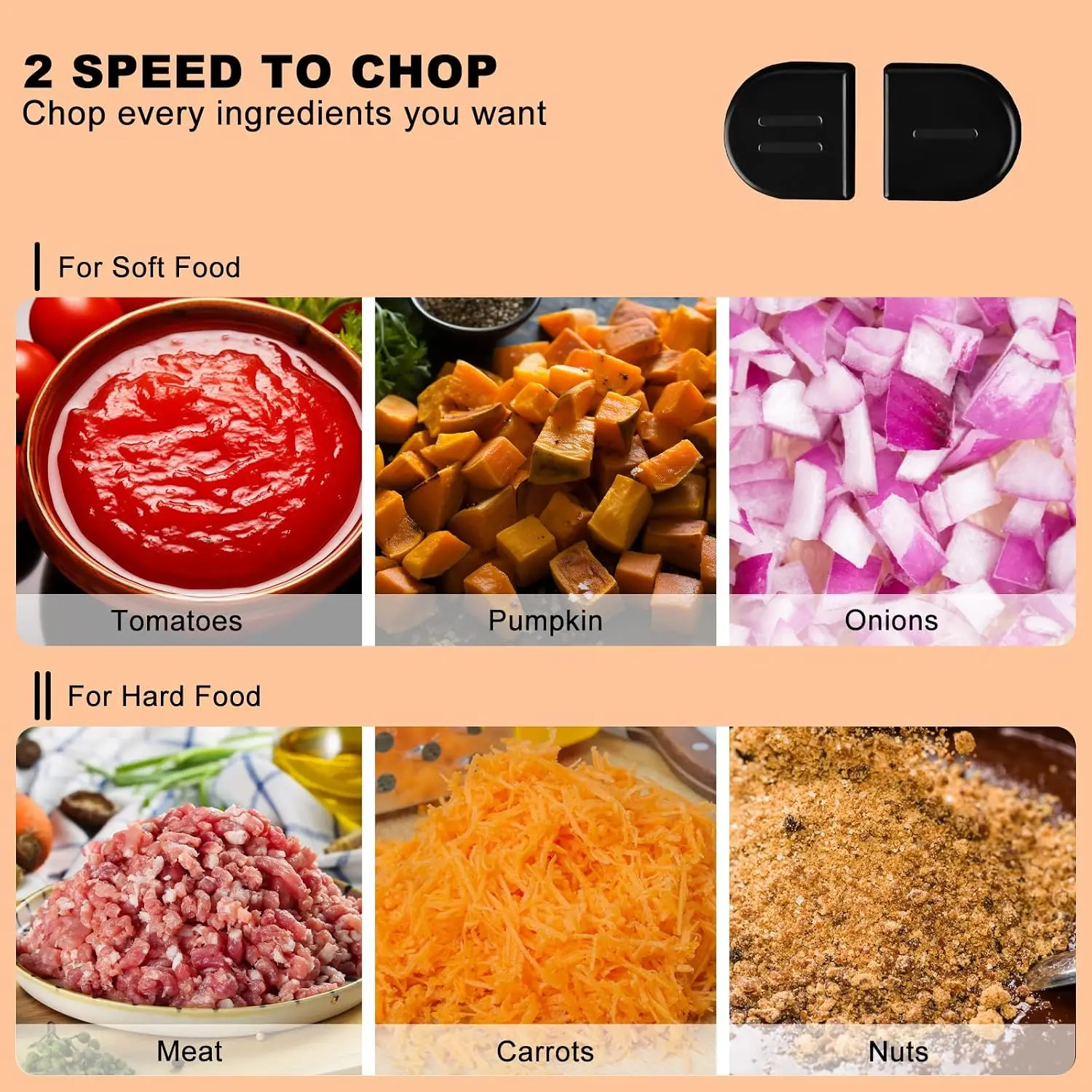 Meat Grinder Stainless Steel Large Capacity Electric mixers, Electric Food Blenders with Bowl, 2 Speed, 4 Bi view 4