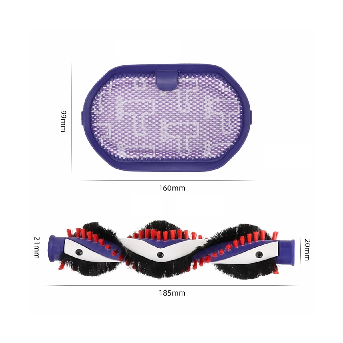 อะไหล่แปรงลูกกลิ้งตัวกรองสำหรับ DC35 Dyson DC44 DC45 920929-01 917066-02ตัวกรองฝุ่นเฮปา