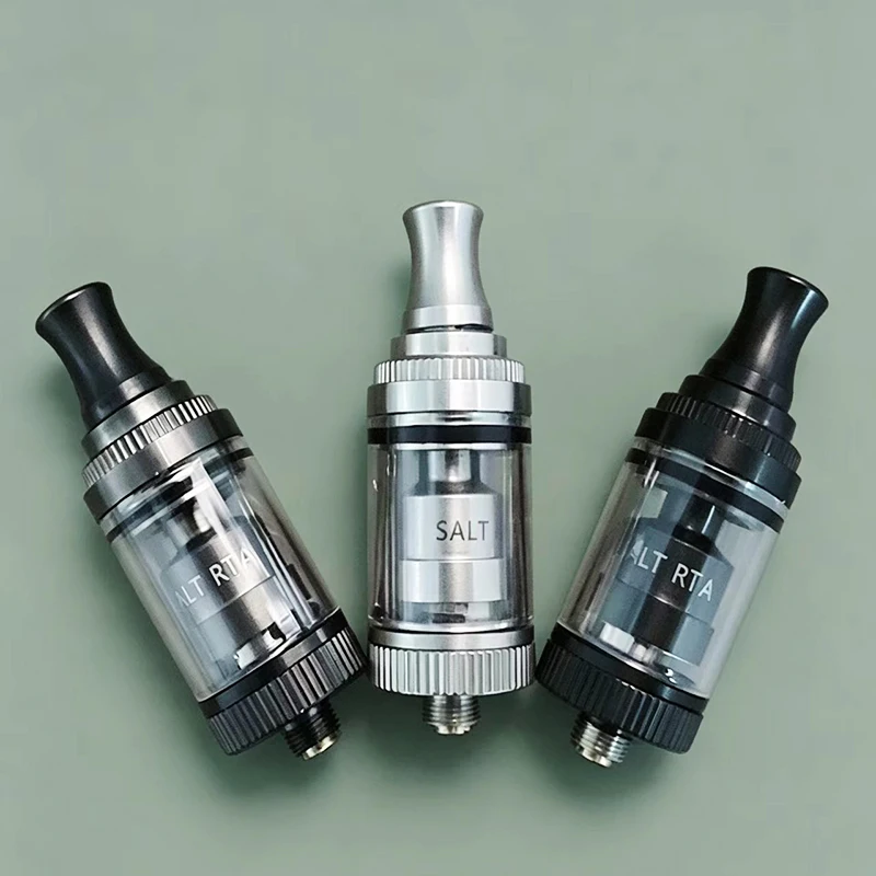 Атомайзер SALT RTA 18 мм, 2 мл/3,5 мл, с трубкой Bubble Tube, для одинарной катушки, с дрип-типом 510, регулируемым потоком воздуха, топ-фил танк, декоративные аксессуары