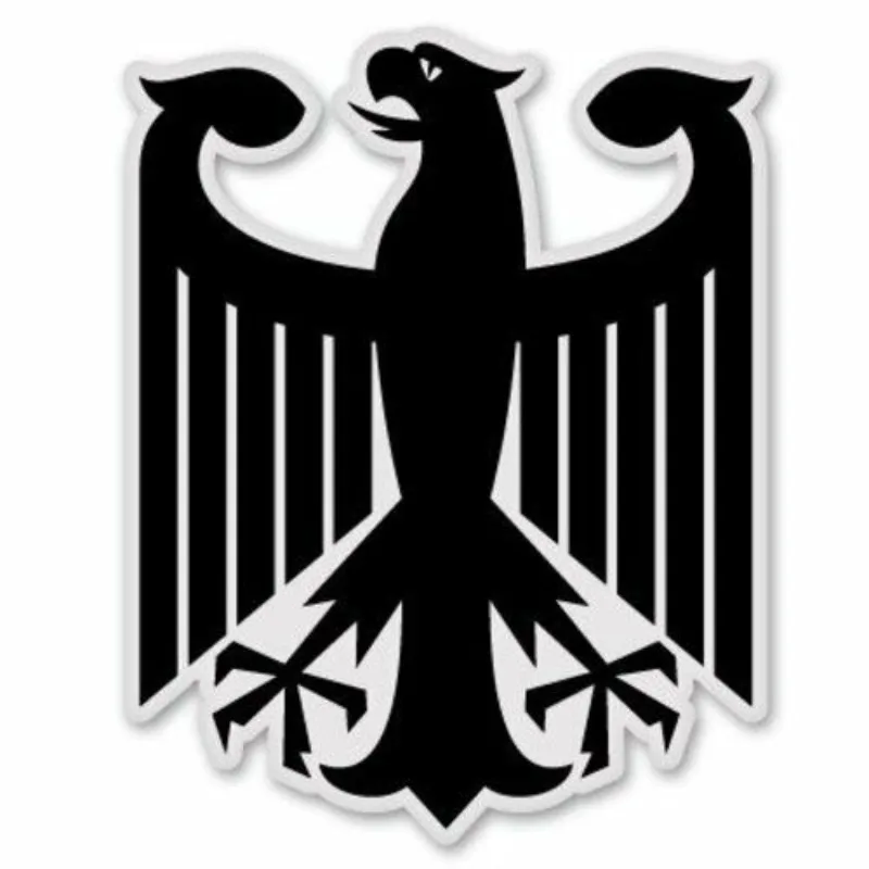 Germany National Decal Coat of Arms of Deutschland Eagle Decals Waterproof Car Accessories for SUV Bumper Car Rearview Mirror