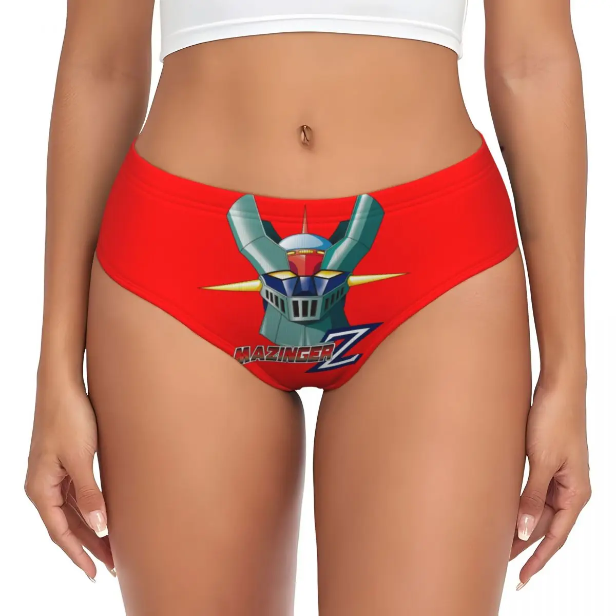 Braguitas Personalizadas de Mazinger Z UFO Robot para Mujer, Ropa Interior Suave de Anime y Manga Grendizer