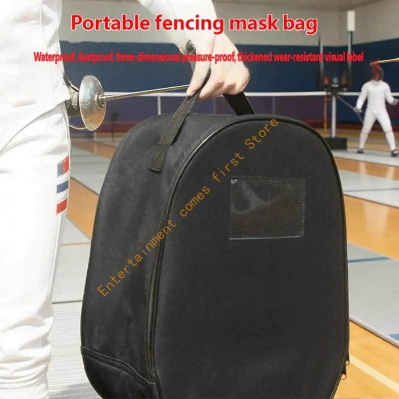 Fencing Mask Storage Bag With Handle Breathable Helmet Holder For Fencing Gear 55KD