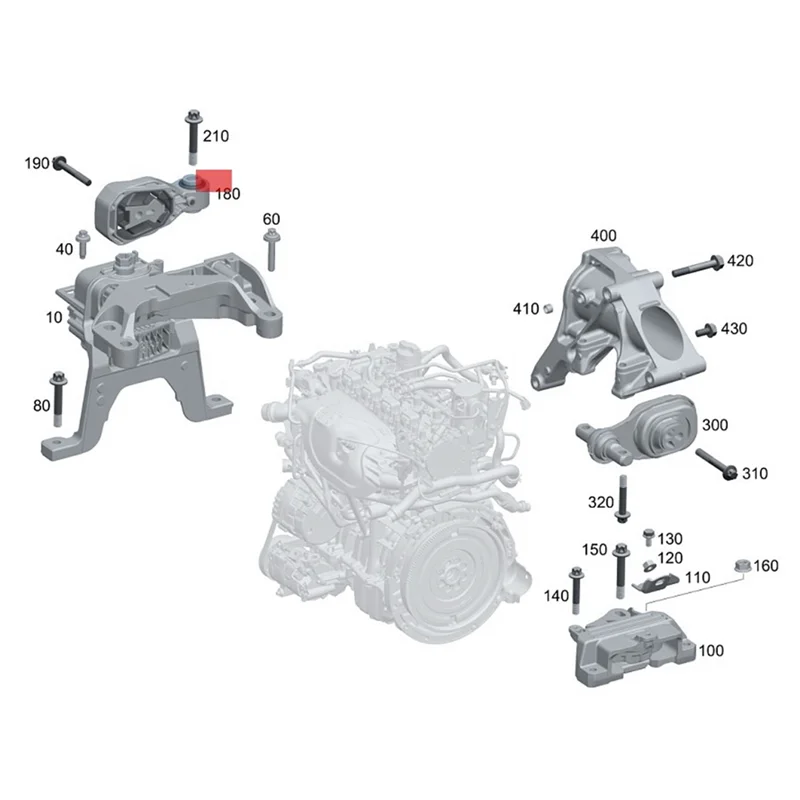 A2472400400 Motor Halterung Teile Für Mercedes-Benz W177 A220 CLA35 CLA45 AMG 19-21 Hinten Oberen Schwinge unterstützung A1772401000-M5