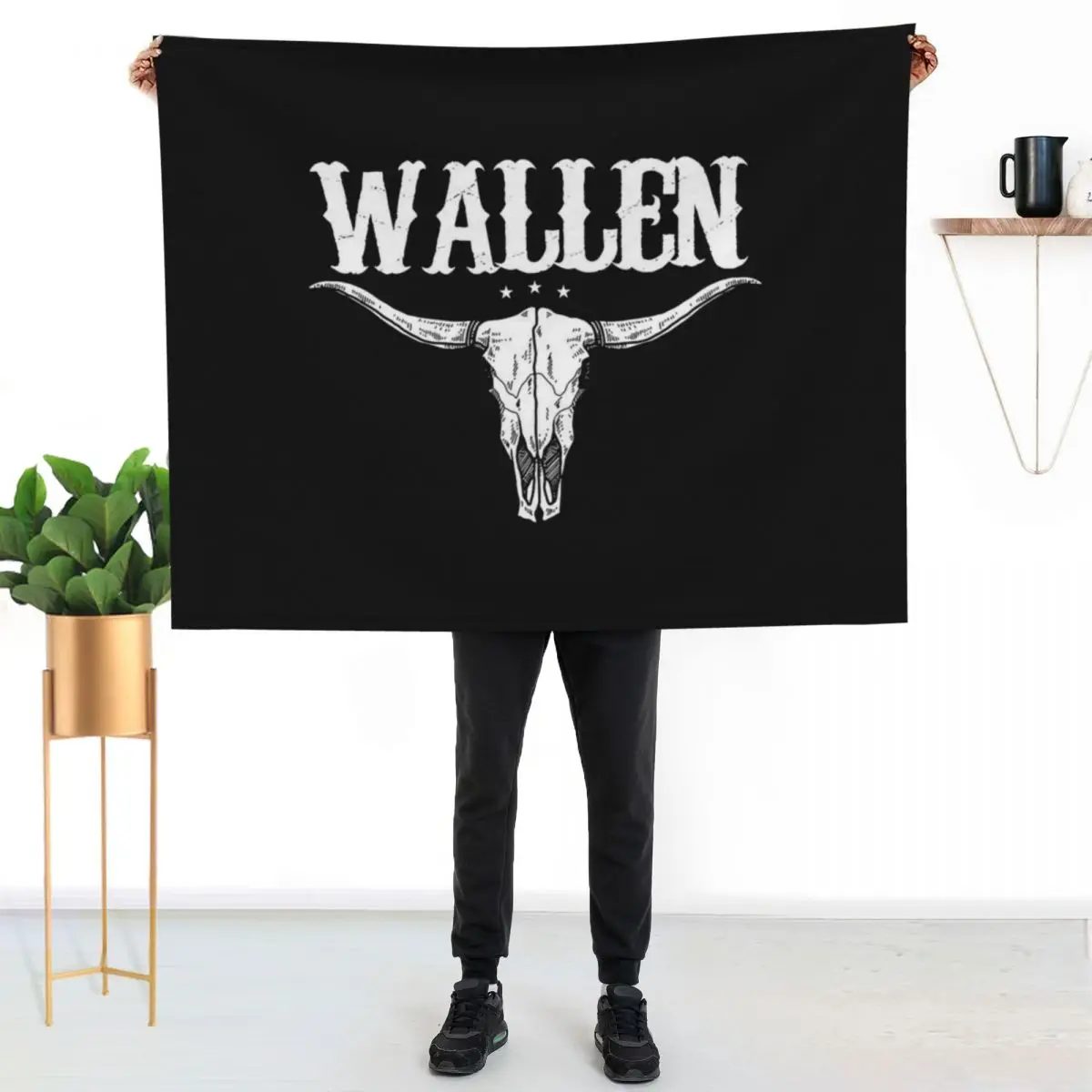 Wallen Western Throw Blanket sofa bed Stuffeds anime Warm decorative Polar Blankets