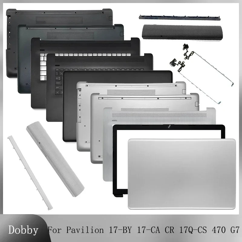 

Новинка для HP 17-BY 17-CA 17T-CR 17Q-CS 470 G7, задняя крышка ЖК-дисплея для ноутбука, верхняя часть упора для рук, нижняя часть корпуса, серебристый, черный L22508-001 L22515-001