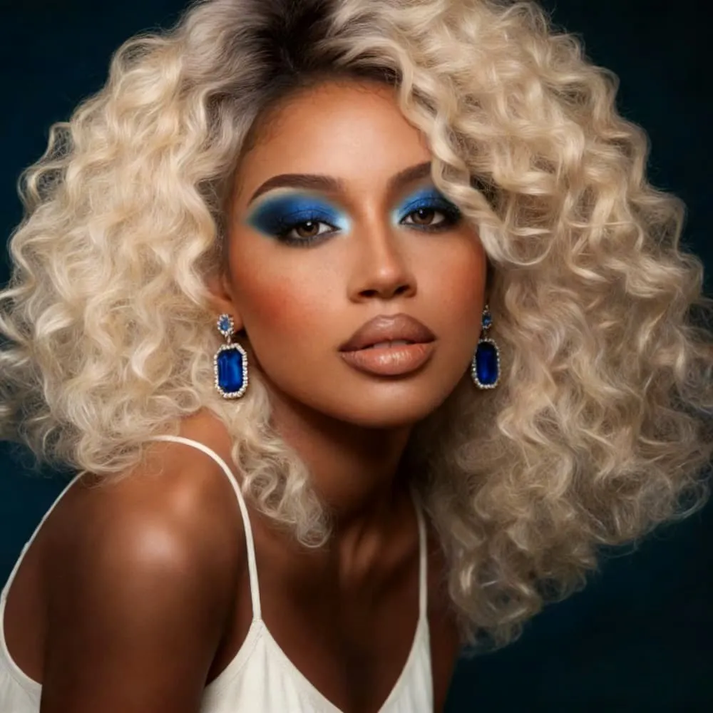 

Парик с кружевной основой 13x4 HD, глубокая волна, омбре, блонд, кудрявый, с эффектом омбре, пепельно-блонд, 200% плотность