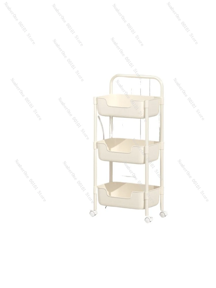

Kitchen trolley rack floor-to-ceiling toilet bathroom vegetable vegetable basket fruit snack storage rack