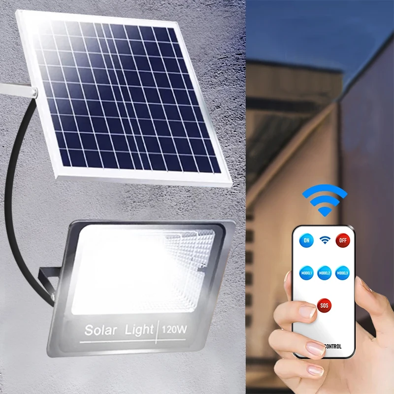 

10000mah Solar Lamp Leds Solar Light For Outdoor Garden Wall Yard LED Security Lighting With Remote Control IP67 Waterproof