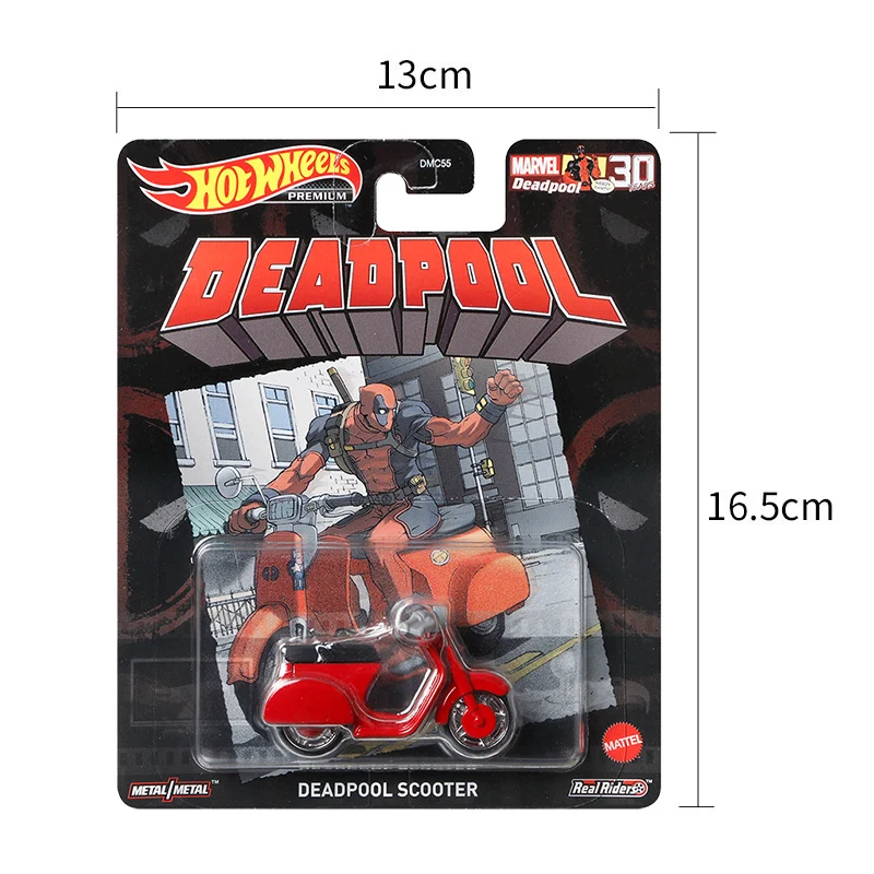 Original Hot Wheels Premium Car Retro Entertainment Collection Voiture Corvette Deadpool Aston Martin Boy Toys for Children Gift