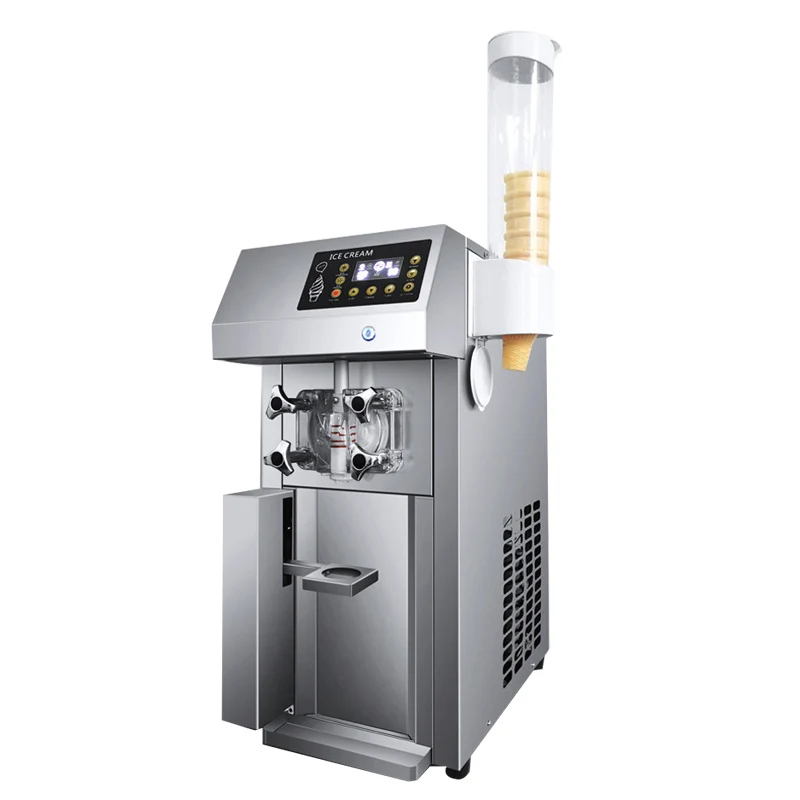 Commercial single flavor ice cream machine multifunctional stainless steel frozen yogurt machine