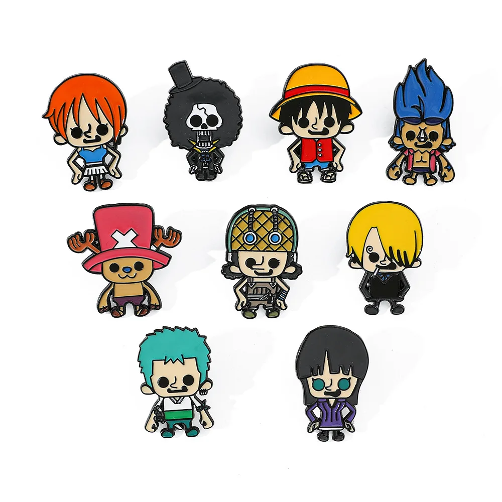 1pcs Anime Roronoa Zoro Brooch Enamel Pin Creative Hot Blooded Metal Badge for Backpack And Clothing Accessories