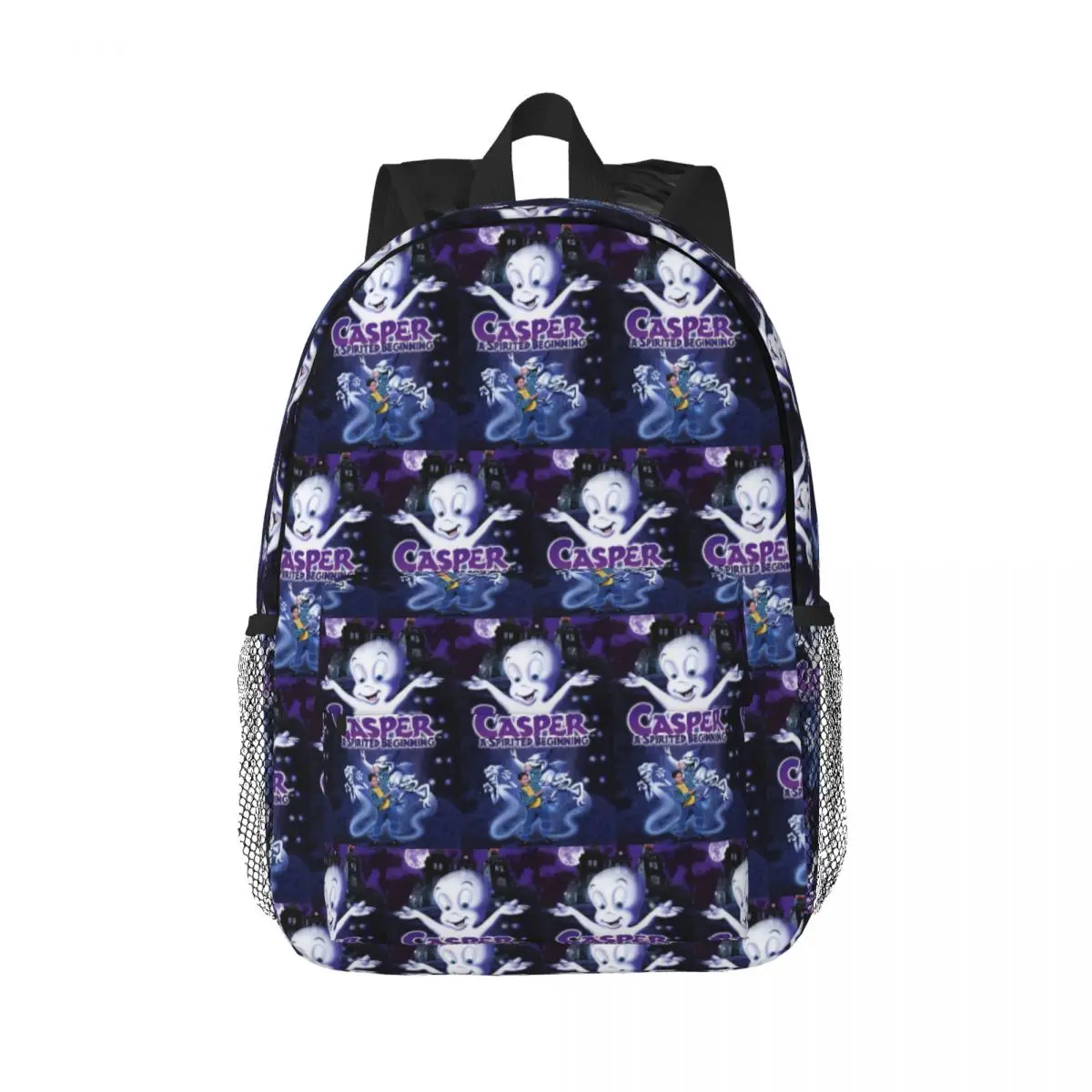 The Friendly Ghost Casper Backpack Daypack Large Capacity Boys Girls BookBag Shoulder Bags for Men Women Children School Bag