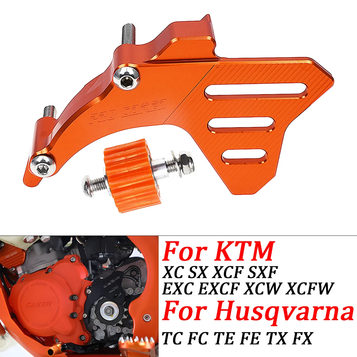 

Motorcycle Front Sprocket Cover Case Saver Protector Chain Guard For Husqvarna TC TE FC FE TX FX 250 300 350 2016-2023 Dirt Bike