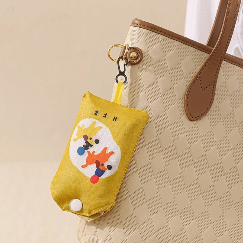 New Cartoon Animals Shopping Bag Lightweight Large Capacity Supermarket Bag Foldable Cute Storage Bag Daily Use