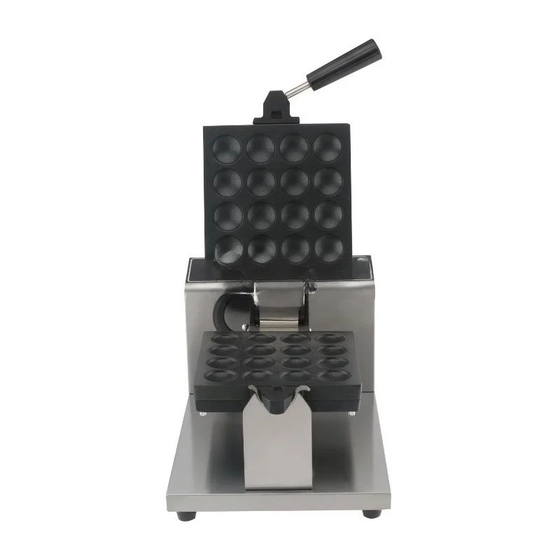 Nonstick Poffertjes Machine 16holes Commercial Dutch Mini Pancake Maker Changeable Plate Mini Pancake Machine for Small Business