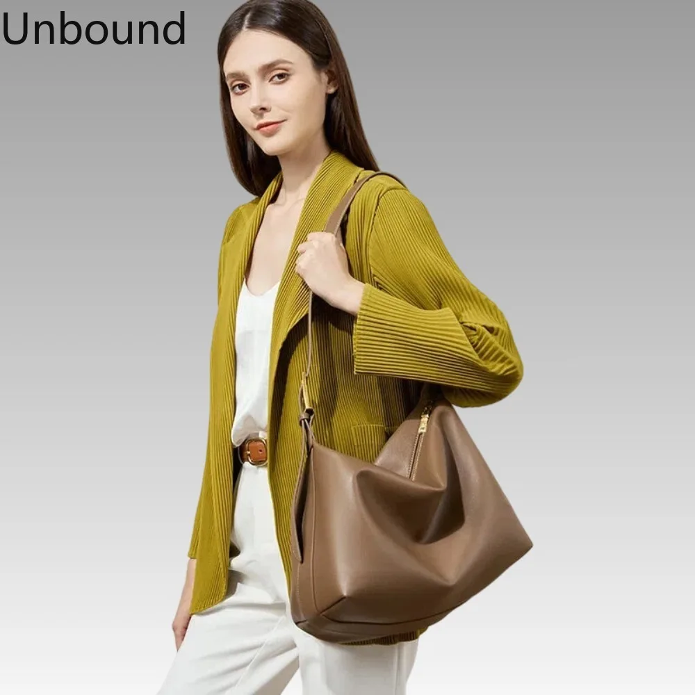 

Genuine Leather Tote Women Large Capacity Shoulder Crossbody Bag Commuter Luxury Elegant Chic Fashion Work Handbag 2026 New Hot