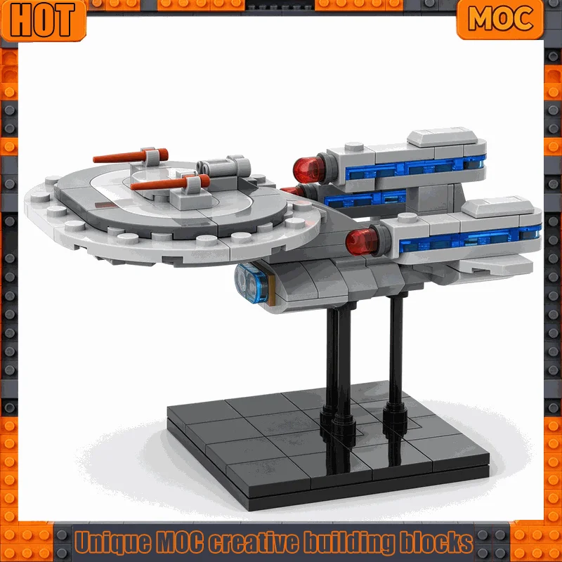 NEW 154PCS Saucer Starship Space Cruiser Model Building Blocks Galaxy War Series Custom Puzzle DIY Assembly Toy Gift Collection