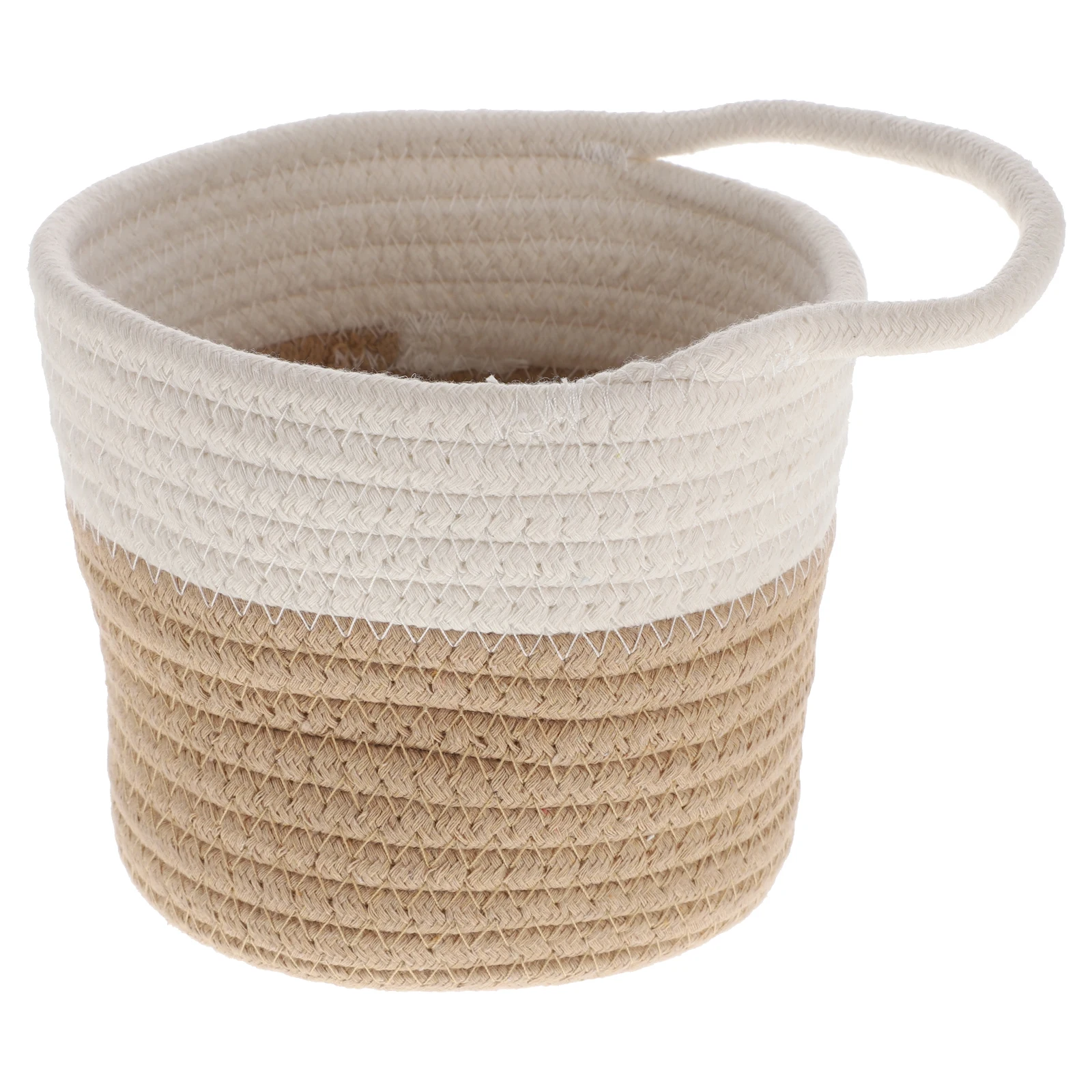

Woven Hanging Basket Cotton Rope Storage Wall Mounted Decorative Home Sundries Thickened Eco Friendly Practical Plant