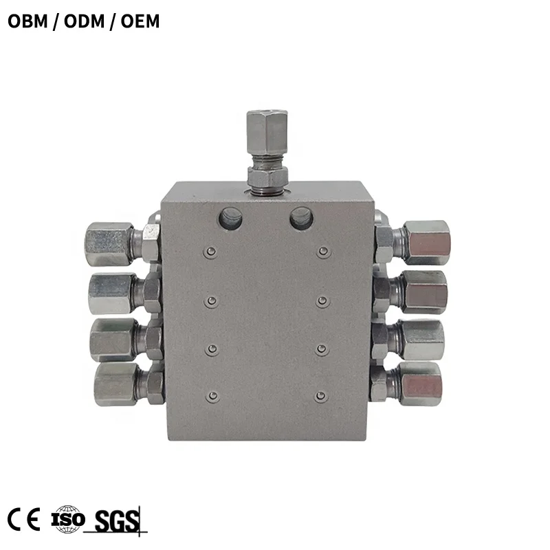 

SSV Lubrication divide valve block for Progressive Lubrication system Grease distributor block distributor grease 8 hole