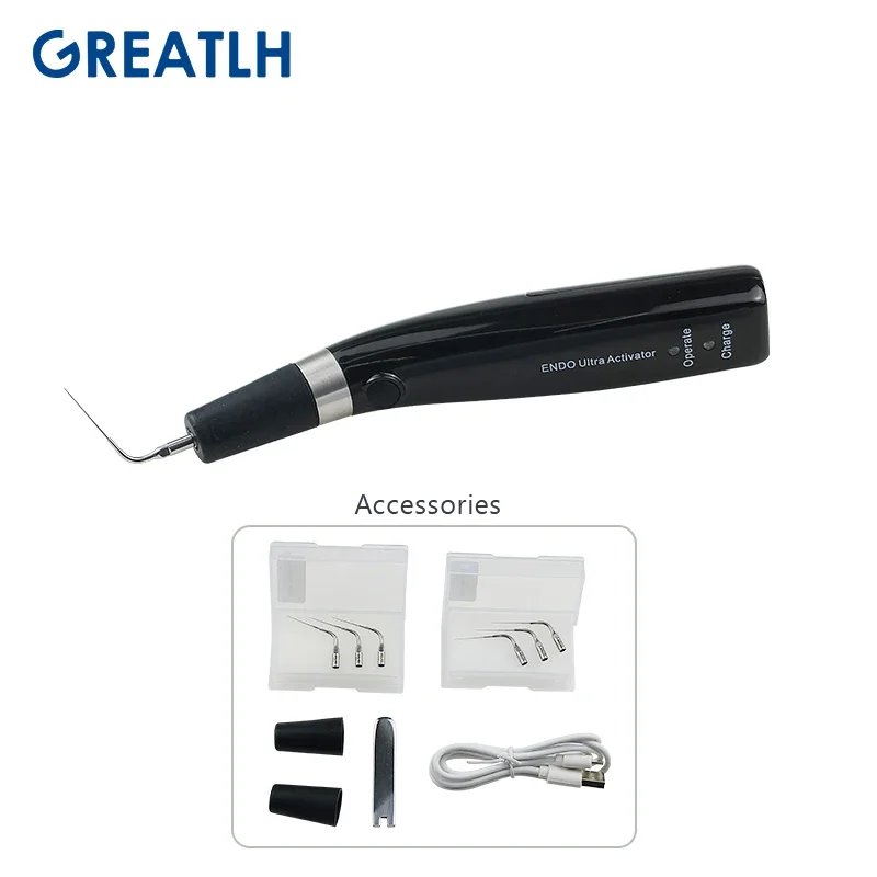 Greatlh Dental Endo Ultra Activator Endo Irrigator Draadloze Ultrasone Activator Met 6Tips Voor Endodontische Behandeling Tandheelkundige Tool