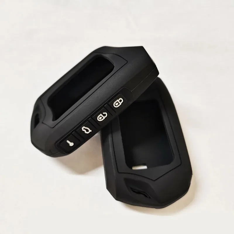 Silicone Car Key Case Cover for Starline A93 A63 Fit Two Way Car Alarm LCD Transmitter Remote Key Fob Protector Accessories
