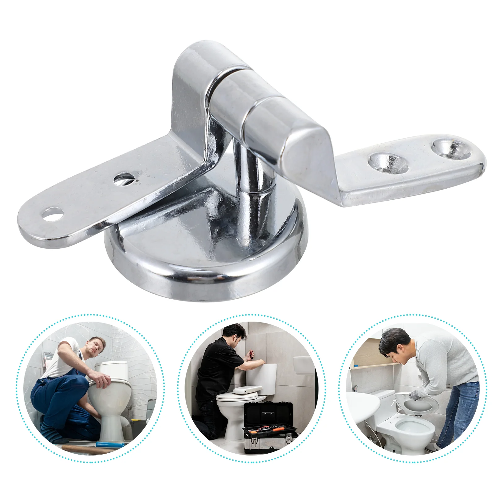 Toilet Lid Hinge Seat Holder Parts Soft Close Hinges Wc Elongated Round Tank Kit Cover Fixing Tool for Bowl