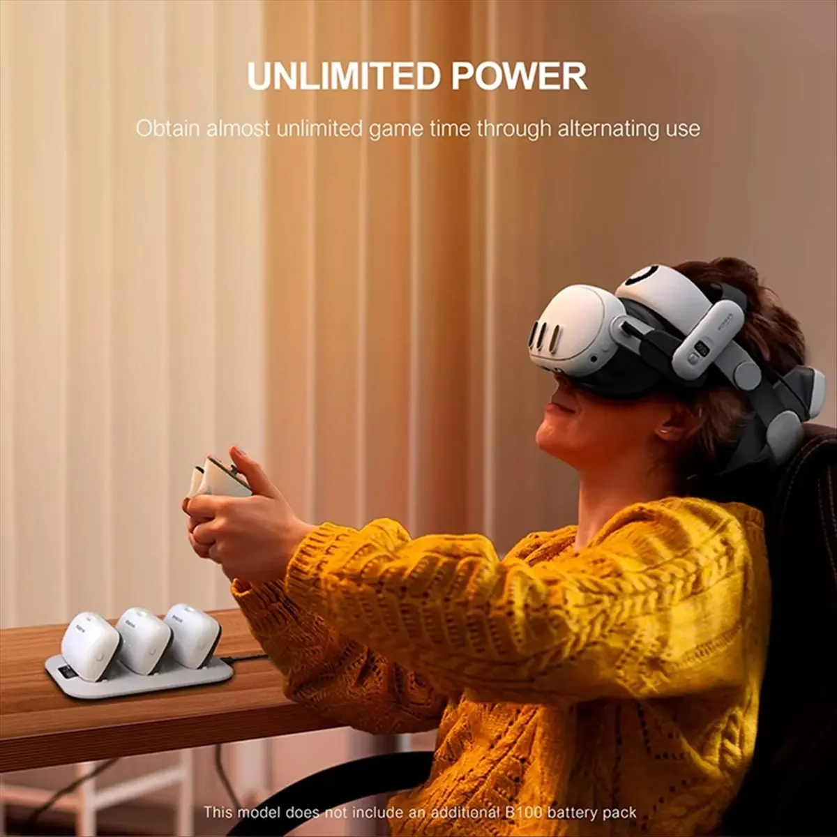 ■★New Arrival Fashion   BD3 Charging Dock for B100 Battery Pack Fast Charging Station 30W Power for VR Accessories