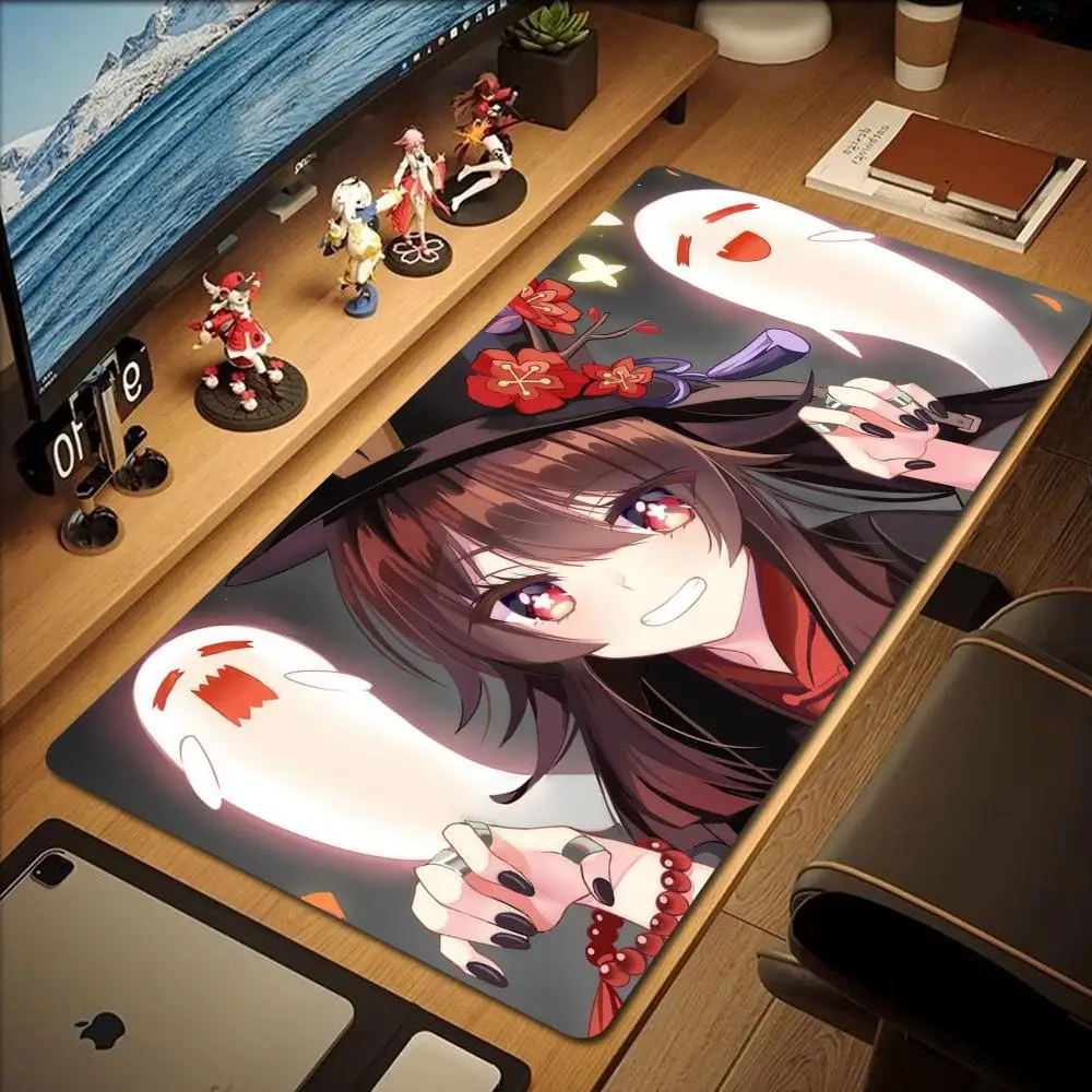 Genshin Impact Hu Tao Mouse Pad Gaming Mousepad Pc Accessories Keyboard Mat Desk Protector Mats Anime Mouse Pads