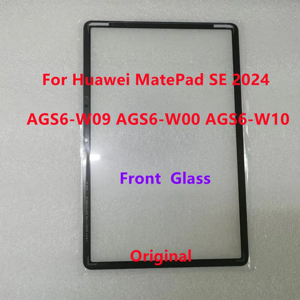 New 11''Inch For Huawei MatePad SE 2024 AGS6-W09 AGS6-W00 AGS6-W10 AGS6 Touch Screen Front Outer Glass Panel +Laminated OCA Test