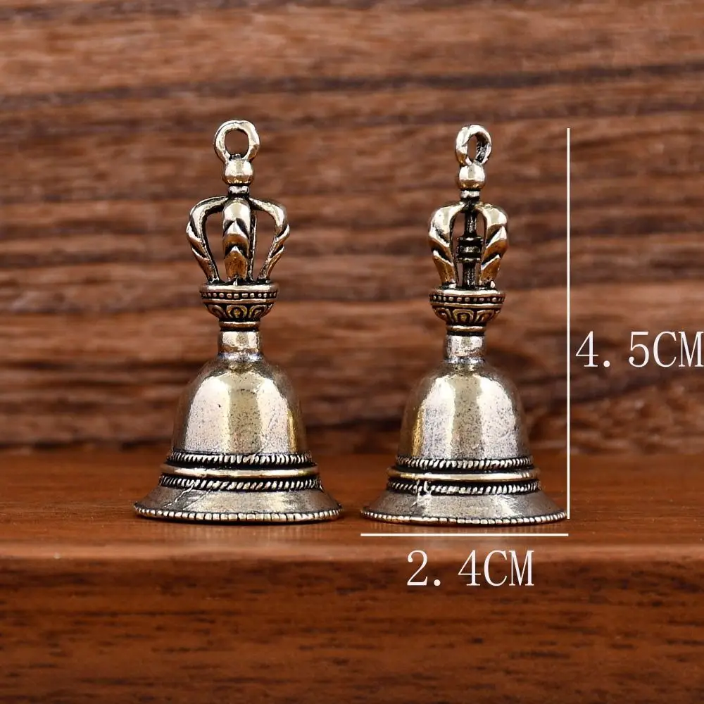 Retro Die-casting Motorcycle Guardian Bell Handmade Meditation Bronze Bell Spiritual Pendant Evil Spirit Trap Bell Gifts