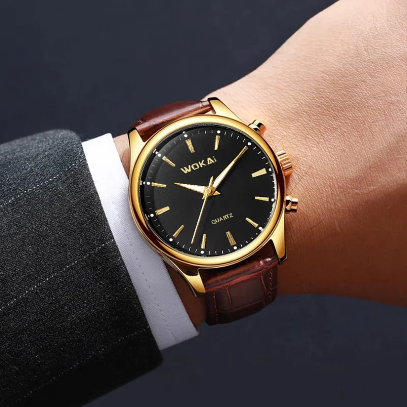 Luxury Men Watch Fashion Top Brand Sport Men Wristwatch Business Leather Belt Casual Quartz Watches Man Clock Relogios Masculino