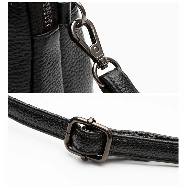 100% Echt Lederen Schoudertassen Voor Vrouwen Rechthoek Kleine Crossbody Luxe Designer Handtas Vrouwelijke Messenger Pocket