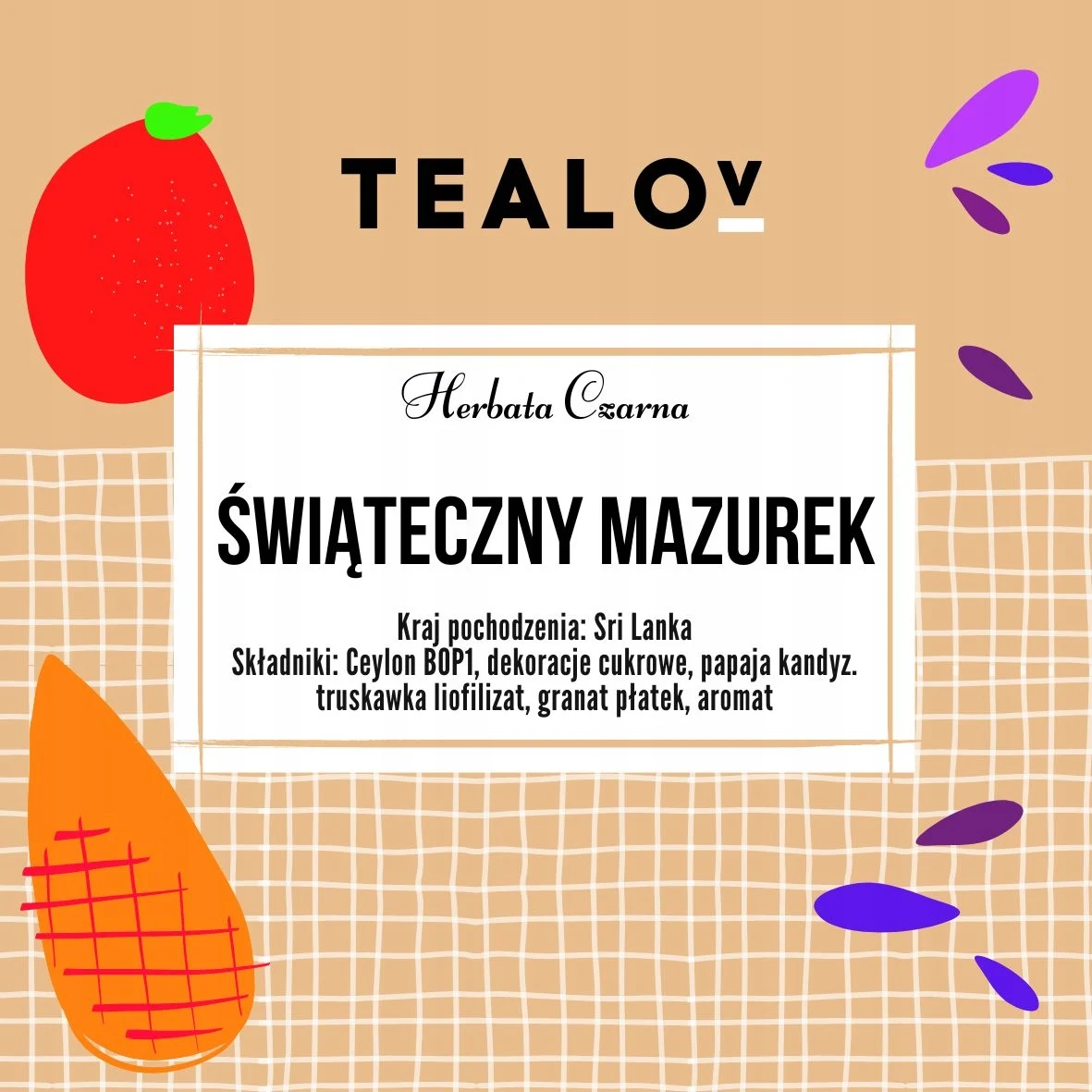 Herbata TEALOV czarna ŚWIĄTECZNY MAZUREK 100g