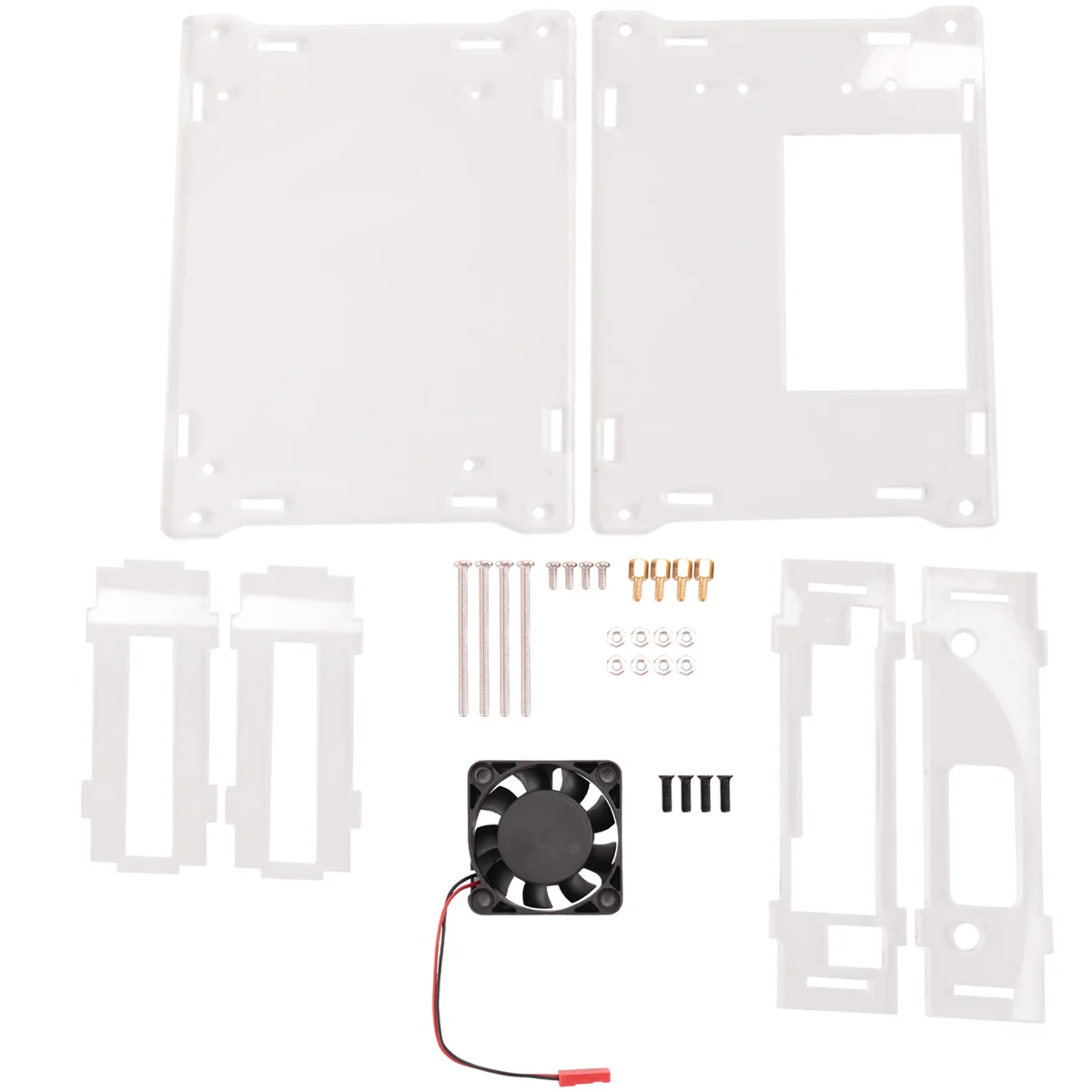 For Jetson Nano B01 A02 2GB Acrylic Case Development Board Universal Protective Shell with Cooling Fan