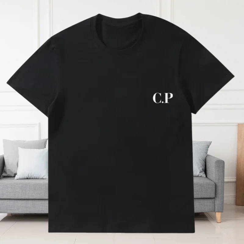 

2025 New Cotton Men's Fashion Luxury Casual Printed T-shirt Summer New Fashion Versatile Round Neck Short Sleeve T-shirt