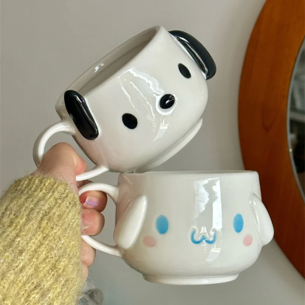 

Sanrio Kawaii Cinnamoroll Cup Pochacco Cartoon Cute Creative Couple Coffee Cup Milk Cup Student Ins Ainme 250ml Ceramic Mug Gift