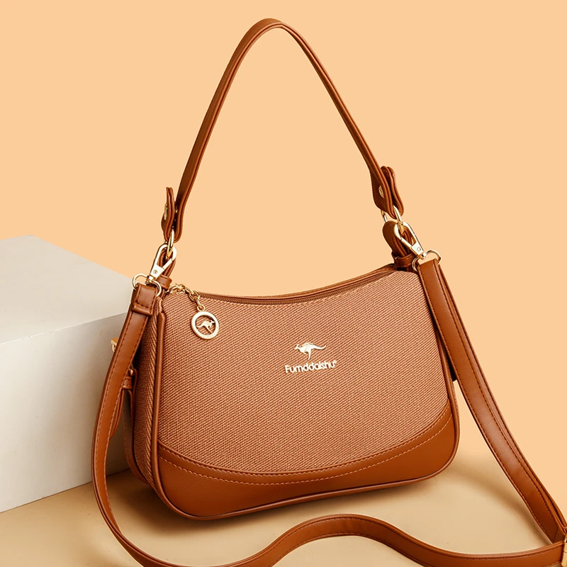 Luxury Designer Brand Messenger Bag Women High Quality Leather Handbag Fashion Shoulder Crossbody Bag New Female Tote Use Purse